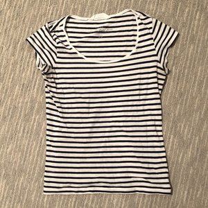 Navy and White T-Shirt